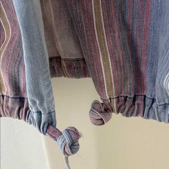 Vintage Andrew's Blues Women's Striped Utility Jacket -Multicolor cozy w/pockets - Picture 4 of 6